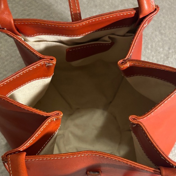 Genuine Leather Tote Bag! Made in Italy! - Picture 4 of 5
